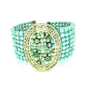 1960s MONET blue cuff vintage bridal bracelet AG234 vintage jewellery
