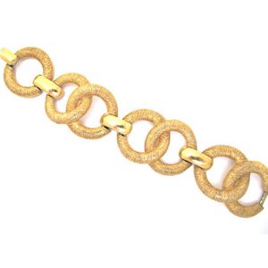 60s TRIFARI link vintage wedding bracelet AG187 vintage jewellery bridal accessories