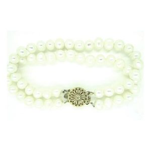 'Miriam' golden pearl vintage wedding bracelet