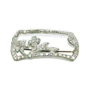 1920s floral DECO vintage bridal brooch AD126 vintage jewellery antique jewellery