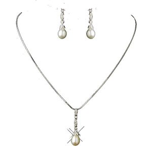 1930s style classic vintage style pearl wedding jewellery sets S042