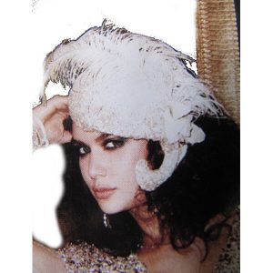 30s vintage Burlesque showgirl headpiece AZ047