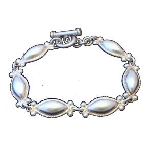 60s SILVER link vintage bracelet AN011 Vintage Jewellery