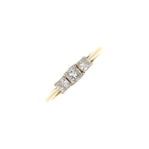 'Aishah' vintage 18ct gold 0.45 ct diamond engagement ring