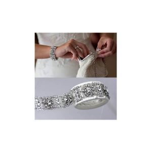 Art Deco cystal vintage bridal bracelet B085