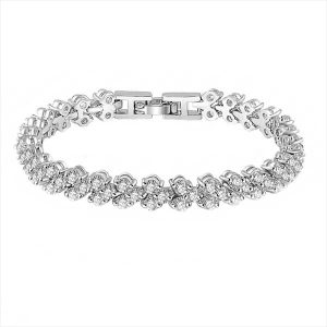 Classic crystal bridal bracelet