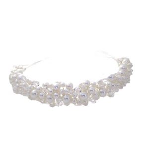 Classic vintage style pearl bridal headband B059 bridal hair accessories