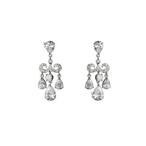Crystal chandelier drop bridal earrings E143