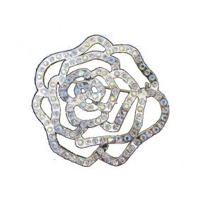 Crystal rose wedding bridal brooch BR028 Bridal Accessories