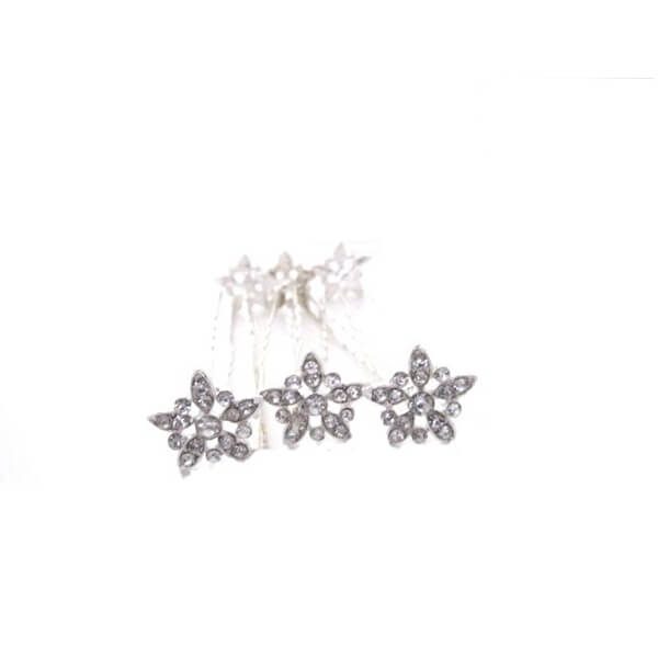 Diamante vintage flower bridal hair pins CA056 wedding hair accessories - Vintage Bridal Accessories Diamante vintage flower bridal hair pins CA056 wedding hair accessories - Vintage Bridal Accessories