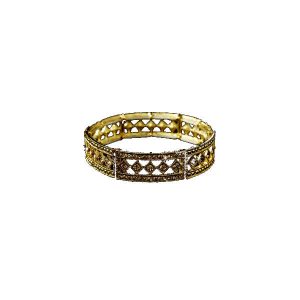 'Ella' Gold Art Deco wedding bracelet