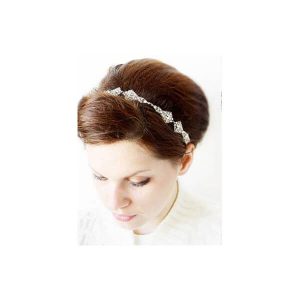 'Elsie' Art Deco style wedding ribbon headband bridal hair accessories