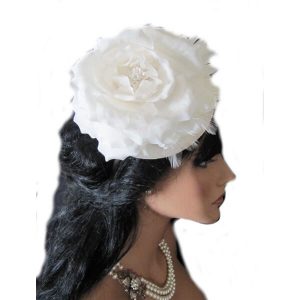 Floral pillbox wedding headpiece hairband F032 wedding hair accessories