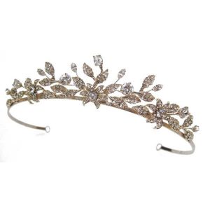 Flowers of the Forest gold bridal headband hairband BD046 wedding hair accessories