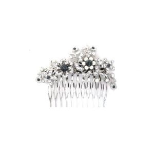 'Hint of Blue' vintage style wedding hair comb clip CA121