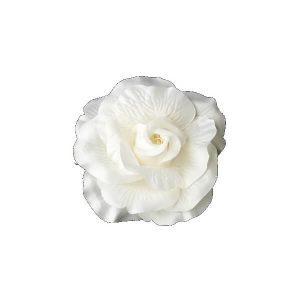 Ivory organza flower clip C033 bridal hair accessories wedding hair accessories