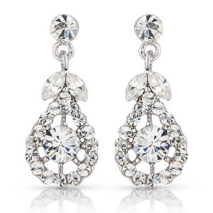 'Precious' vintage style crystal earrings