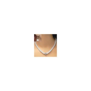 Tiffany ball pearl wedding jewellery set S018