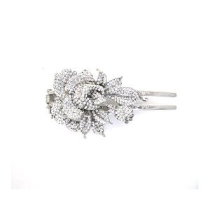 Vintage rose wedding bridal hair clips CA131