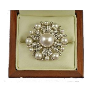 Vintage style pearl ring BN019 wedding jewellery