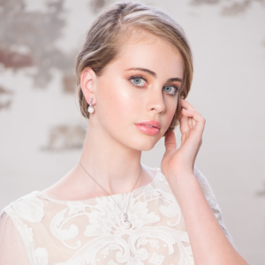 'Maeve' vintage inspired pearl wedding earrings