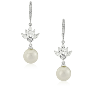 Gatsby inspired pearl Deco earrings